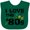 Green, variant on Inktastic I Love the '80s-musical notes Boys or Girls Baby Bib