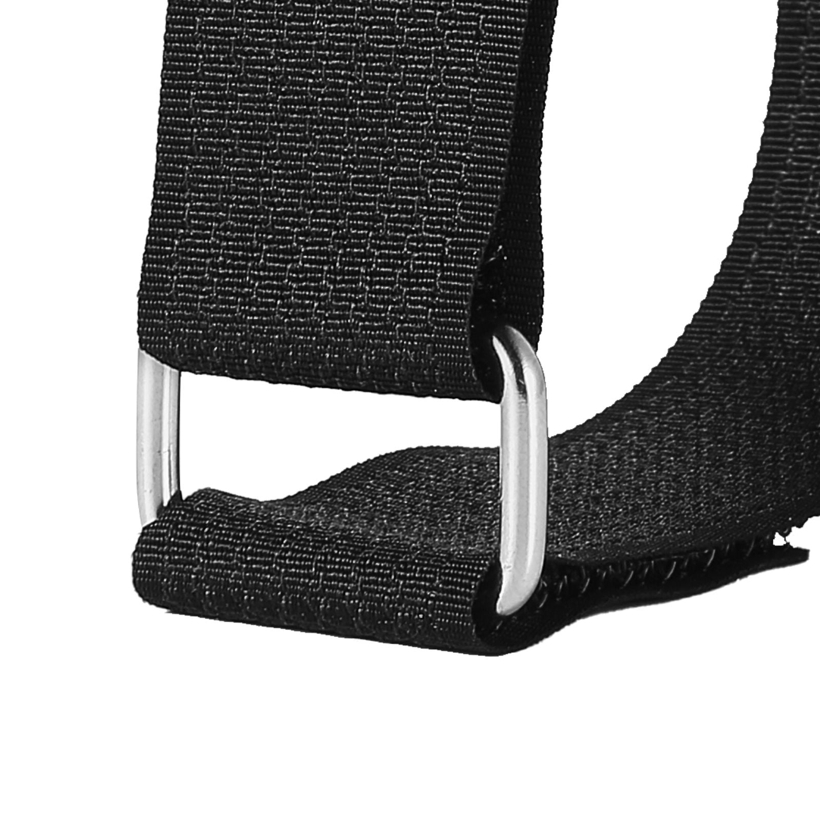 Heavy Duty Nylon Cable Straps with Metal Buckle 52.91LBS, Self-Adhesive Reusable Hook and Loop Tie Wraps for Cable Cord Hose Organization Storage