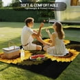 thumbnail image 5 of Fsddascl Spring Sunflower Outdoor Rug for Patio/Deck/Porch, Non-Slip Large Area Rug 4 x 6 Ft, Black Vintage Abstract Painting Indoor Outdoor Rugs Washable Area Rugs, Reversible Camping Rug Carpet, 5 of 5