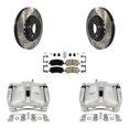 thumbnail image 1 of Transit Auto Front Disc Brake Coated Caliper Drilled Slotted Rotors and Ceramic Pads Kit for Car Mazda CX-5 KCD-100331N, 1 of 11