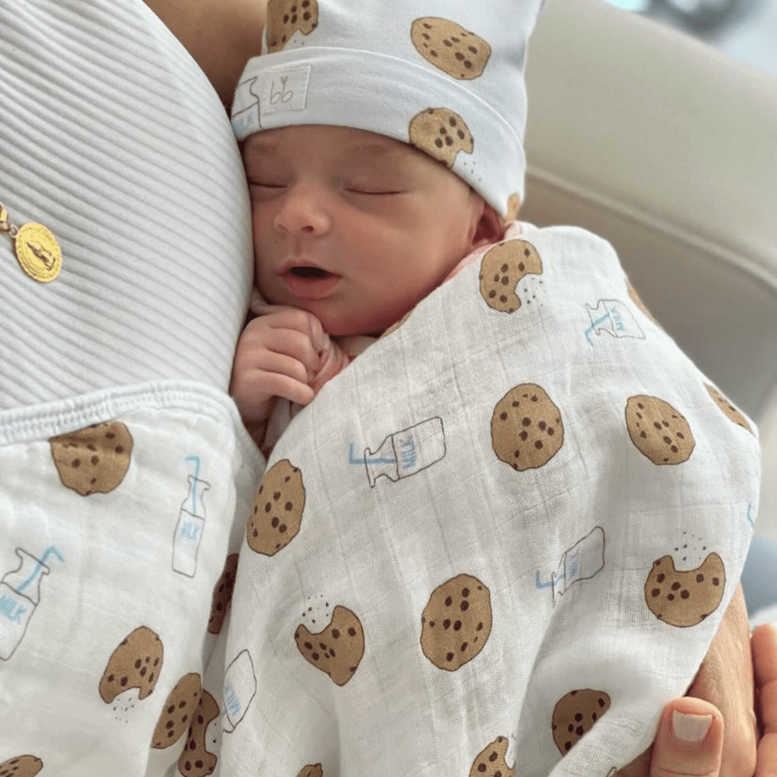 Milk and cookies store swaddle