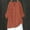 Brown, variant on EchfiProm Womens Winter Shirts Button down Cotton Linen Tops Long Sleeve Army Green V-Neck Loose Blouse for Ladies