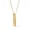 14K Yellow Gold, variant on 10K Yellow Gold Hope Believe Faith Blessed Rectangular Bar Pendant Necklace for Women, Adjustable 16–18 Inch Cable Chain with Lobster Clasp