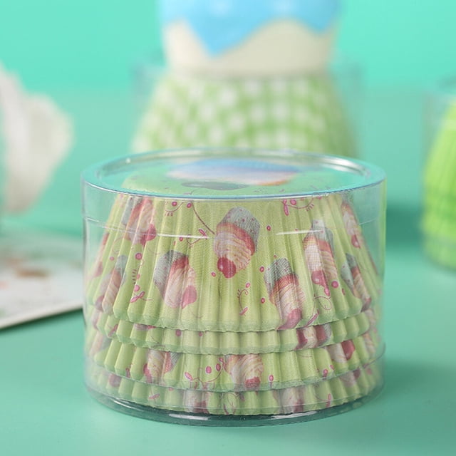 100 Pcs Caissettes en Papier Résistant à la Graisse pour Cupcakes Muffins Caissettes en Papier Résistant à la Graisse Caissettes à Cupcakes pour Mariage Couleur Aléatoire