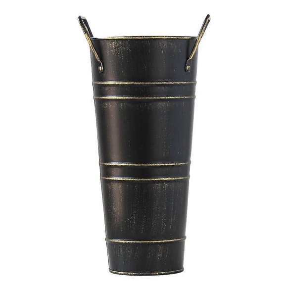 Vintage Antique Vase Multifunctional Metal Umbrella Holder Freestanding Bucket