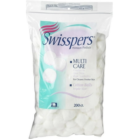 Swisspers Multi Care Cotton Balls, 100 ct (Pack of 4)