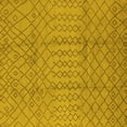 thumbnail image 1 of Ahgly Company Machine Washable Indoor Square Oriental Yellow Industrial Area Rugs, 3' Square, 1 of 4