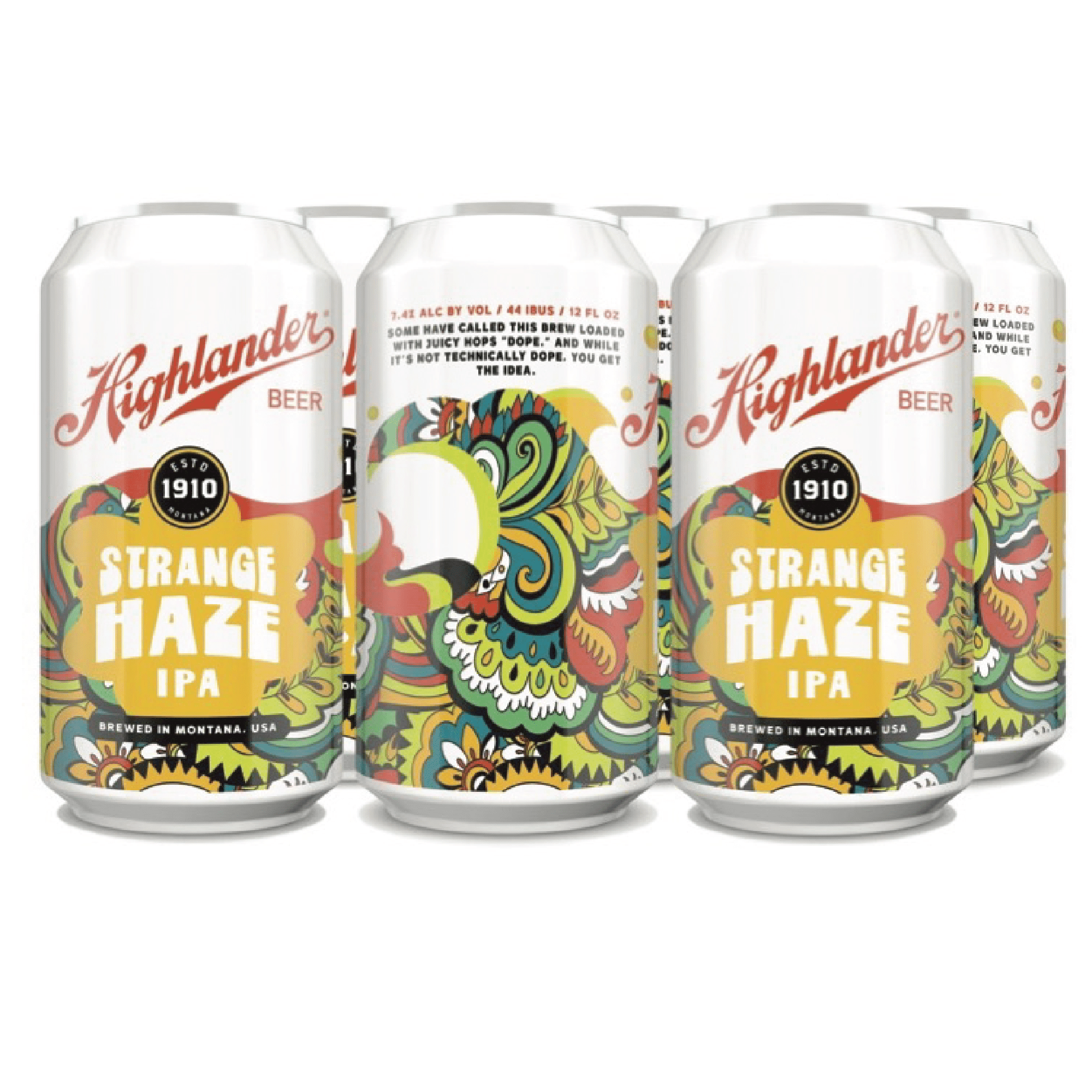 HIGHLANDER STRANGE HAZE IPA 4/6/12OZ CAN