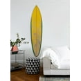thumbnail image 4 of Distressed and Rustic Yellow Surfboard Wood Panel Wall Art, 4 of 4