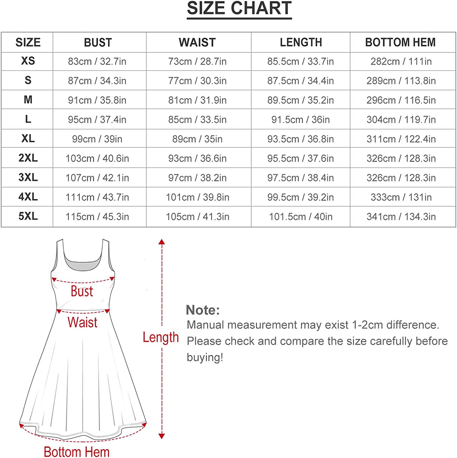 French Horn Women's Swing Dress Round Neck Sundress Tank Dress Tshirt ...