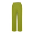 thumbnail image 6 of Kinrui Office Dress Pants for Women Stretch High Waisted Casual Business Long Trousers with Pockets Army Green XL, 6 of 6