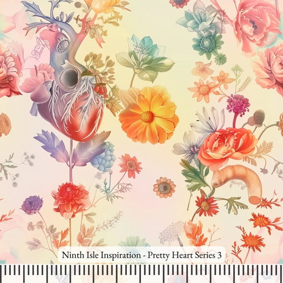 Ninth Isle Inspiration - Series - 100% Rayon Fabric By The Yard (Series3, HalfYard)