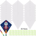 thumbnail image 3 of DIY Blank Kites, Coloring Bulk Kites Kit , Kite Making Craft Kit , Include 30 Hand Grips with 98ft Kite String, Outdoor Activities or Kids Aged 4+, 3 of 6