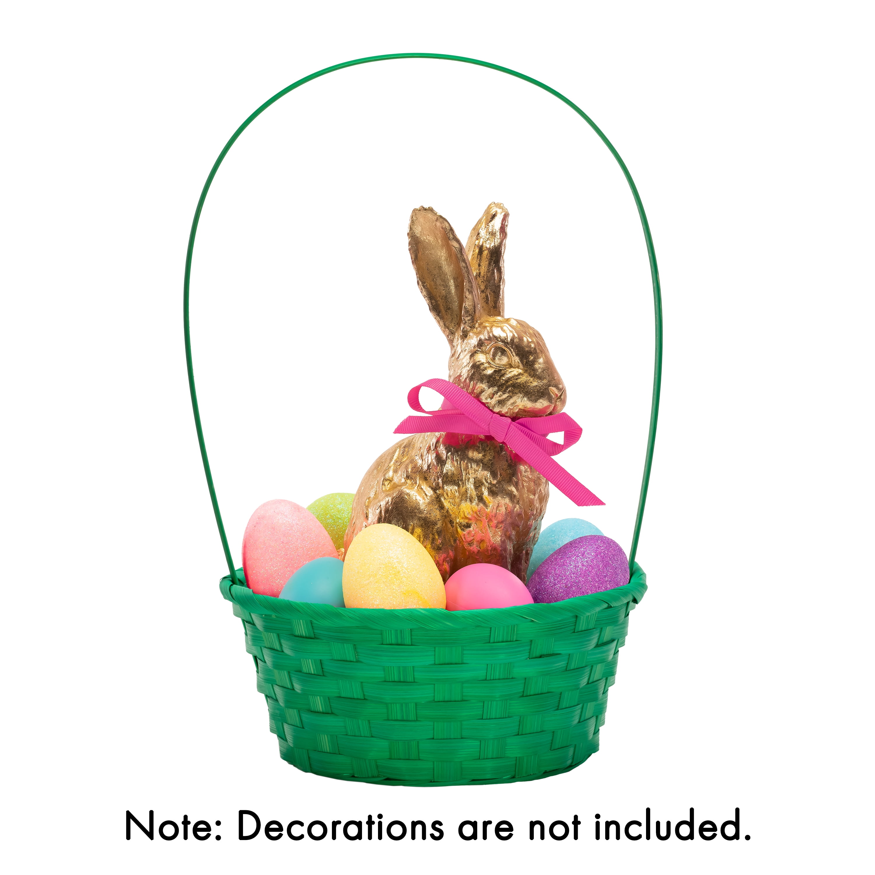 Way To Celebrate! Small Bamboo Easter Basket, Green