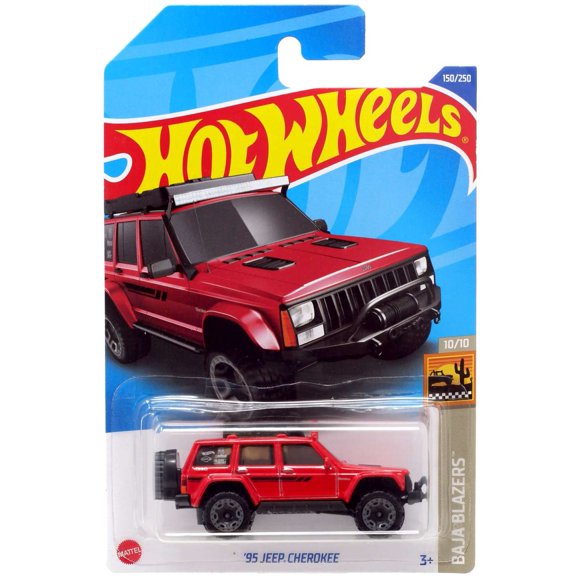 Hot Wheels '17 Jeep Wrangler Baja Blazers 2/10 – Blue 1:64 Scale Die-Cast Car, Series 13/250 For Collectors