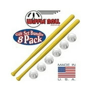 Wiffle Ball 6 Baseballs Official Size - 6 Pack and Wiffle Ball 32 Bats 2 Pack, Gift Set Bundle