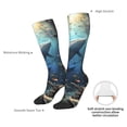 thumbnail image 4 of Rateoe Underwater Dolphin Pattern Women’s Knee High Crew Socks,Trouser Socks Comfortable, Breathable, Moisture-Wicking and Soft, 4 of 6
