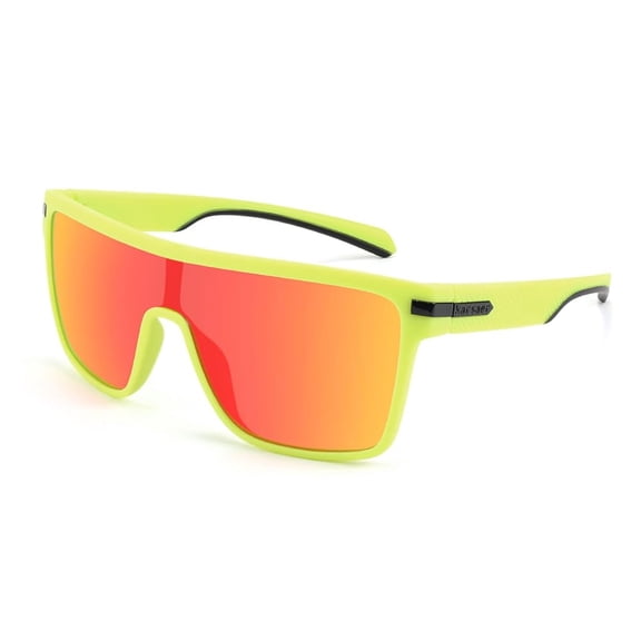 Karsaer TR90 Polarized Sports Sunglasses for Men Women Flat Top Vintage Square Cycling Running Fishing Golf Hiking Sports Glasses K7034