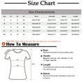 thumbnail image 3 of Blue Womens Tops Women's Sunshade Summer T Shirt Plus Size Loose Top Top Girls Short Sleeve Graphic Casual V Neck T Shirts for Women, 3 of 4
