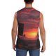 thumbnail image 4 of Balery Sunset Western Desert Cowboy Camisetas sin mangas para hombre, absorbe la humedad y protege contra el mal olor.-3X-Large, 4 of 7