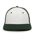 thumbnail image 3 of OC Sports AIR25 Flexible Fitting Cap - White Dark Green Dark Green, 3 of 8