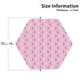 thumbnail image 2 of Yiaed Breast Cancer Awareness5 Print Leather Coasters for Drinks - Cup Coasters Coffee Table Kitchen Table Bar, Home & Office Gifts Handmade Drink Coasters-Hexagon, 2 of 6