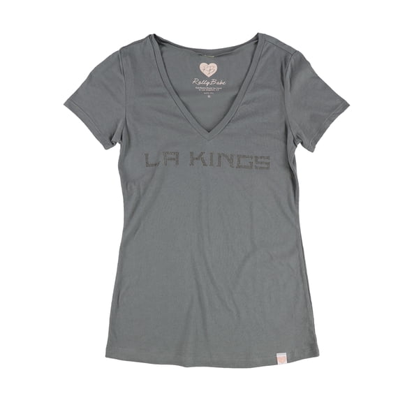 Rally Babe Womens LA Kings Embellished T-Shirt graypurple M