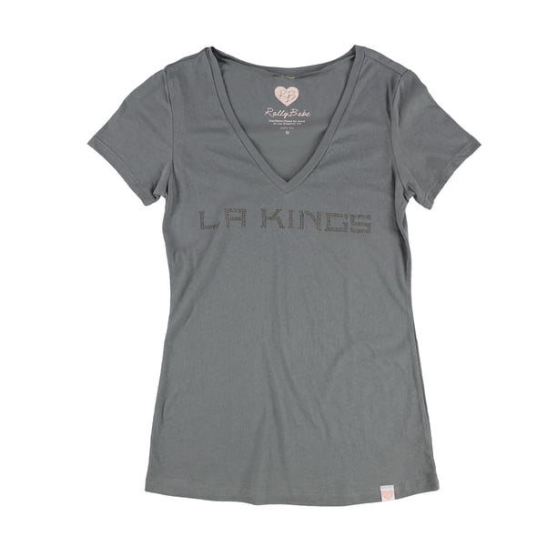 Rally Babe Womens LA Kings Embellished T-Shirt graypurple M