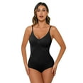 thumbnail image 3 of Sculpting Bodysuit for Women Tummy Control Seamless Shapewear Body Shaper, Black, L, 3 of 10
