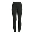 thumbnail image 3 of Time and Tru Women's High Rise Pull On Ponte Leggings, 3 of 5