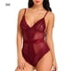 thumbnail image 1 of Lencería sexy de encaje para mujer, ropa interior con perspectiva, ropa de dormir, rojo vino, M Monstrate XX000096-04, 1 of 7