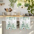 thumbnail image 4 of Green Eucalyptus Leaves Kitchen Towels Set of 1, Summer Botanical Watercolor Daisy Absorbent Dish Towels for Kitchen, Microfiber Hand Towel, Quick Drying Tea Towel for Cleaning Decorative Dishcloths, 4 of 7