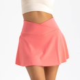 thumbnail image 5 of Riforla Womens Tennis Skirt with Pockets Shorts High Waisted Athletic Skorts Skirts for Running Workout Womens Skirts Orange S, 5 of 7