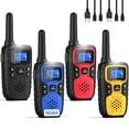 thumbnail image 1 of Walkie Talkies Wishouse M9 recargables de largo alcance, paquete de 4, 1 of 9