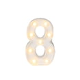 thumbnail image 1 of Injueey Luz en forma de número de aniversario de cumpleaños para sala de estar, dormitorio, lámpara numérica con pilas, decoración para Kits de decoración para fiestas Numero 8, 1 of 6