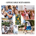 thumbnail image 6 of Sikiie Fresh Orange Basketball Jersey Reversible Men's Mesh Athletic Sports Shirts Training Practice S-4XLMedium, 6 of 6