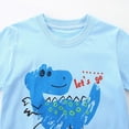 thumbnail image 5 of TOWED22 Toddler Infant Baby Boy Outfits 2pcs Round Neck Short Sleeve Crewneck Tee Shirt Little Penguin Pattern Casual Rolled Shorts Truck Clothes(Sky Blue,7-8 Y), 5 of 9