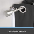 thumbnail image 7 of Kenney Fast Fit 5/8" No Measure Curtain Rod Brackets, Set of 2, Brushed Nickel, 7 of 7