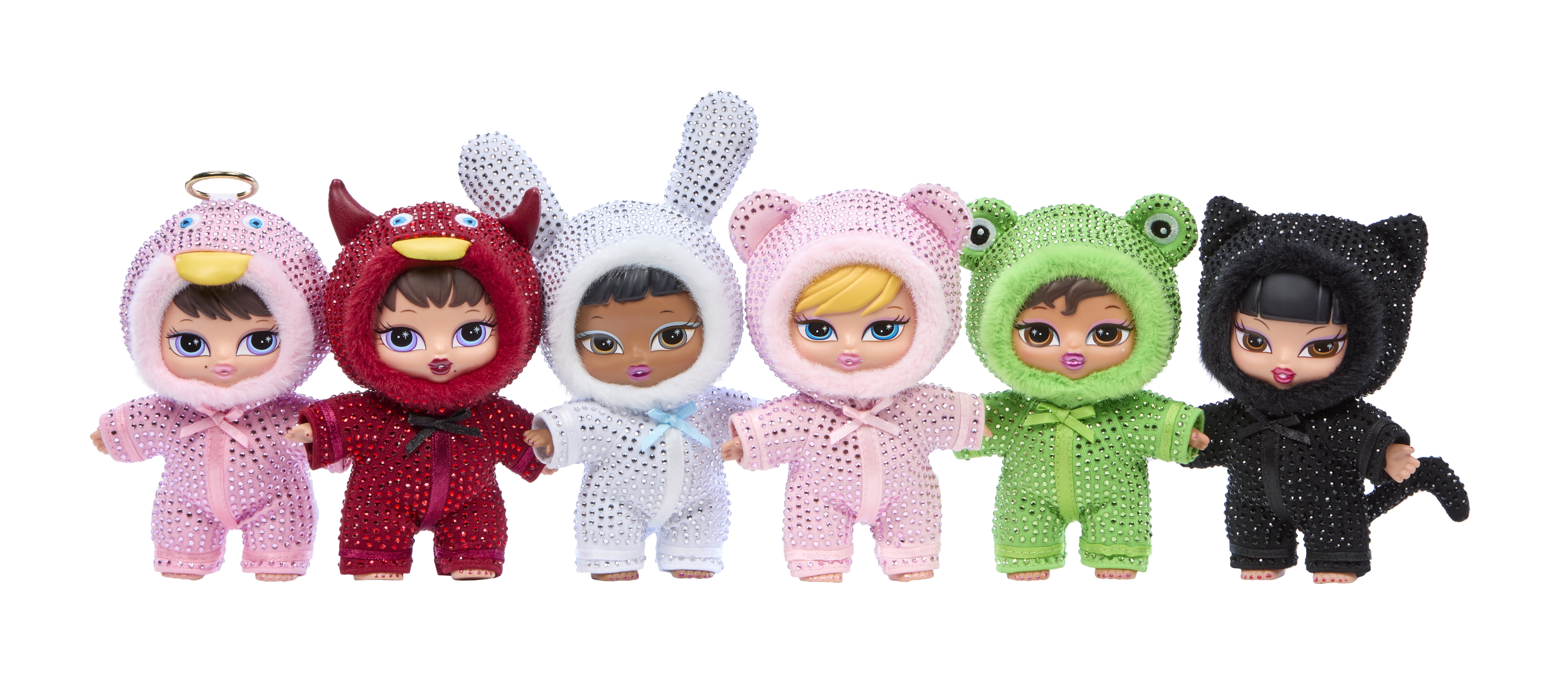 Bratz Bratziez Bling Seriez 25th Anniversary Plush Blind Box with Charm Clip and Accessory, Collectible Characters