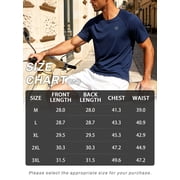 NELEUS Mens UPF 50+ Shirt SPF Sun Protection Quick Dry Short Sleeve Shirt 3 Pack,Navy Blue+Blue+Olive Green,US Size XL