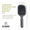 thumbnail image 2 of Kent AH9G Airhedz Paddle Detangler Brush - Fine Pins for Thick, Curly, Wet and Tangled Hair, 2 of 6