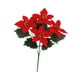 thumbnail image 4 of Ramo De Flores De Pascua Para Bodas, Fiestas De Invierno, Porche, Flores Artificiales De Navidad, Color Rojo, 4 of 9