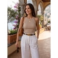 thumbnail image 4 of Punplita 2 Pack Women’s Leopard & Animal Print Belts Gold Buckle Belts for Women Casual Dress Jeans Belt, 4 of 6