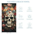 thumbnail image 2 of Gothic Skull Lover Microfiber Lightweight Beach Towel Quick Dry Absorbent Thin Towels for Swimming Pool Camping Beach Easy for Vacation Essentials, 2 of 7