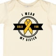 thumbnail image 4 of Inktastic Childhood Cancer Awareness I Wear Gold for My Sister Boys or Girls Baby Bodysuit, 4 of 5