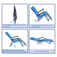 thumbnail image 4 of Alvantor 2-in-1 Folding Lounge Chair with Adjustable Recline, Pillow and Armrests, Blue, 4 of 13