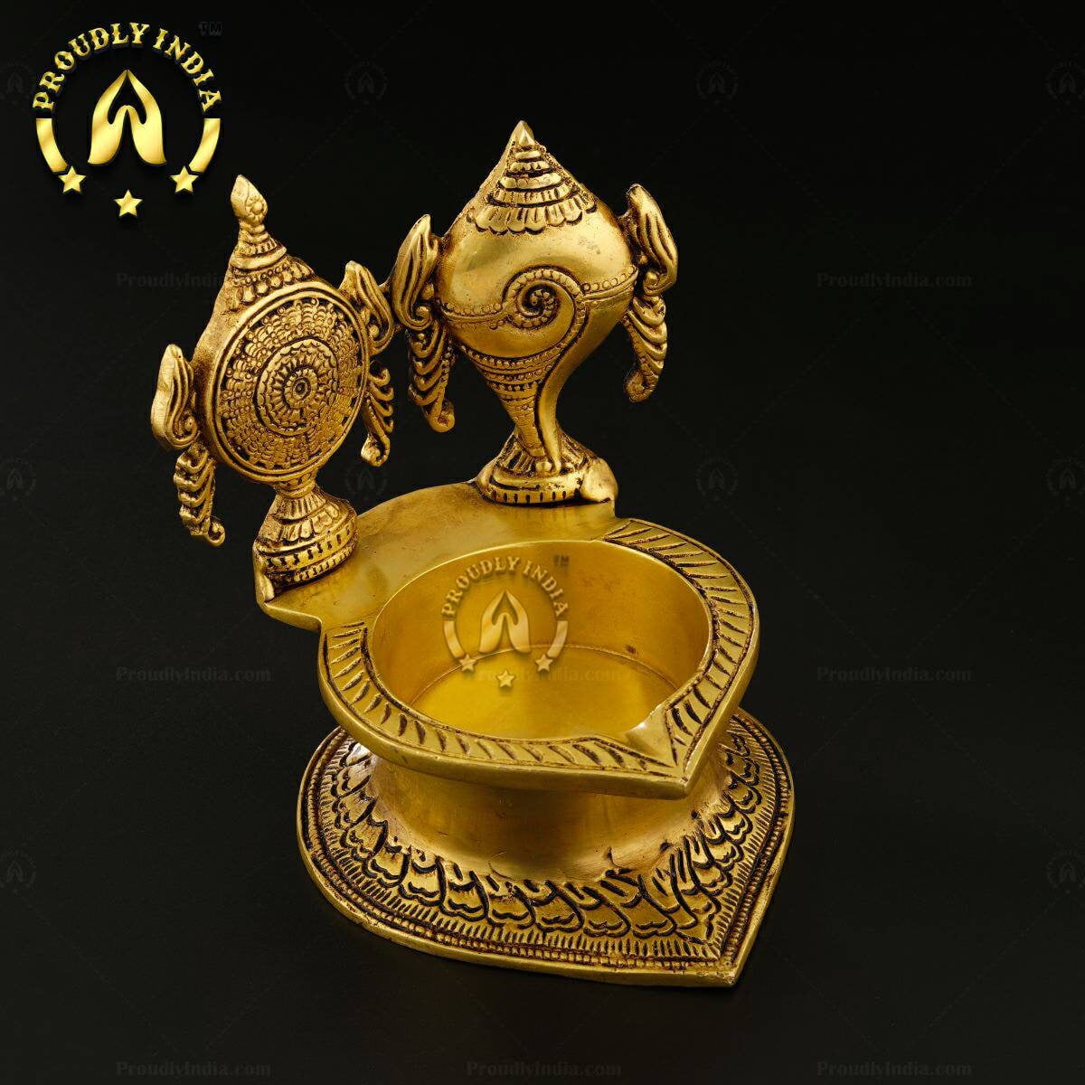 Proudlyindia Brass Vilakku, Kuthu Vilakku, Brass Diya, Aarti Oil Lamp, Vilakku, Diwali Decoration, South Indian Lamp, Appam Deepam , Indian Handicraft Kerala Deepam, Buy Online