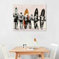thumbnail image 2 of Orinice Beach House Wall Decor Set - Vintage Retro Surf Photos - 8x10 Shabby Chic Home Decoration Posters - Office, Living Room, Bedroom - Unique Gift for Surfer, Ocean,   16x12in, 2 of 6