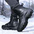 thumbnail image 6 of Stepedia Men's Snow Boots Lightweight Waterproof Winter Boots Faux Fur Lined Anti-slip Cold Weather Hiking Boots, Black, 6 of 6
