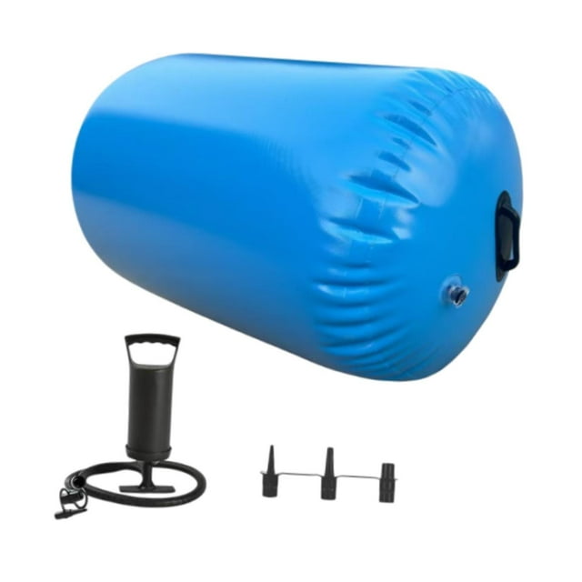S SERENABLE Tapis de Gymnastique Gonflable Rouleau d'Air pour Coordination Corporelle Cheerleading Bleu